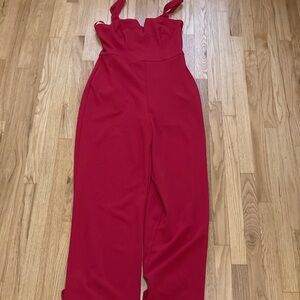 Chic Scarlet Jumpsuit